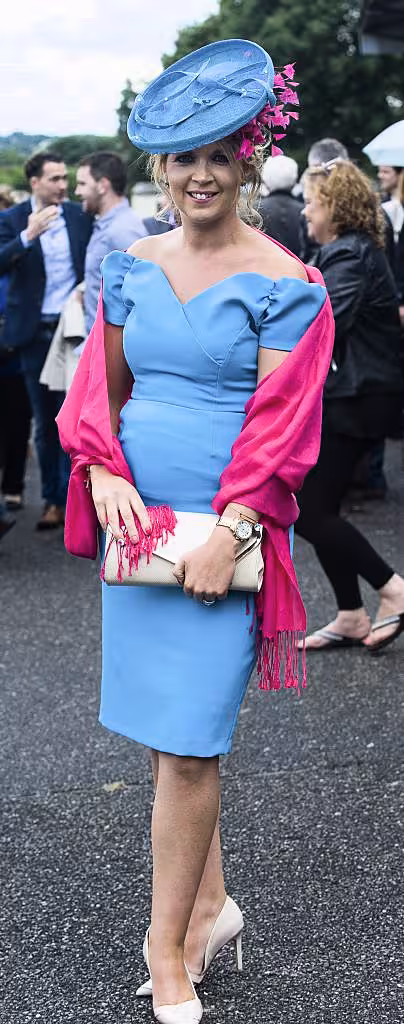 Pictured at the Best Dressed Lady competition at Kilbeggan Races 2017. It was judged by Darren Kennedy and Alison Roe and sponsored by Wineport Lodge. Photo by Paul Sherwood Photography
