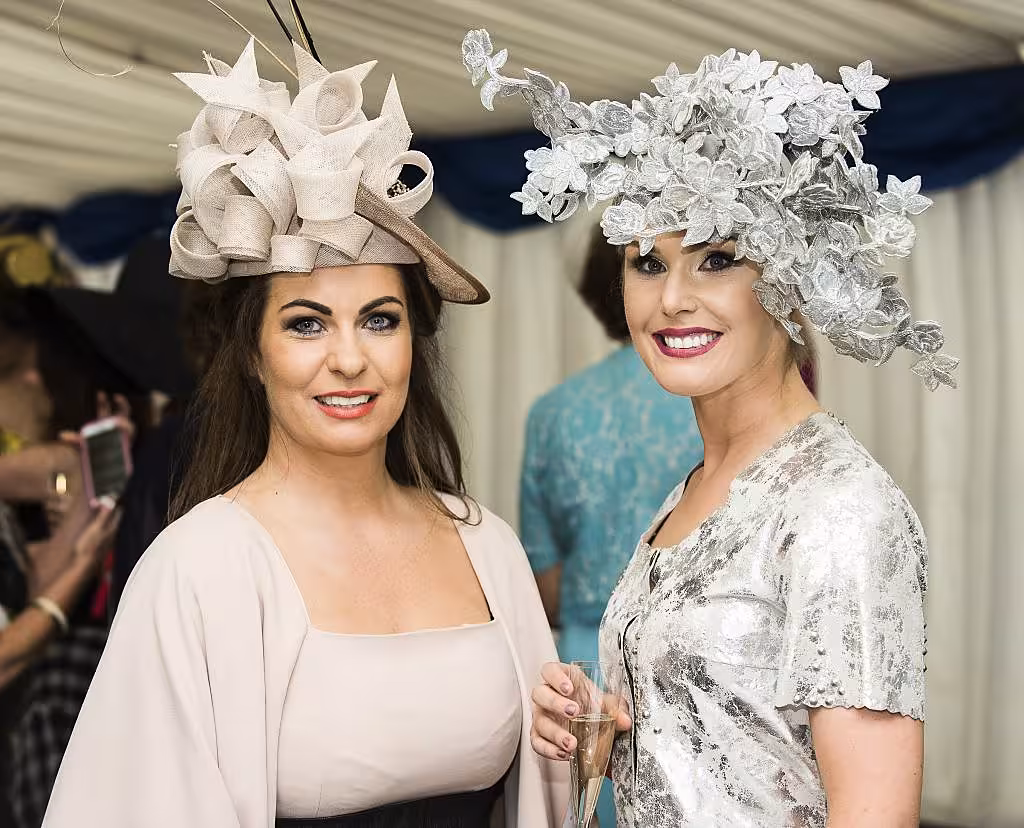 Pictured at the Best Dressed Lady competition at Kilbeggan Races 2017. It was judged by Darren Kennedy and Alison Roe and sponsored by Wineport Lodge. Photo by Paul Sherwood Photography