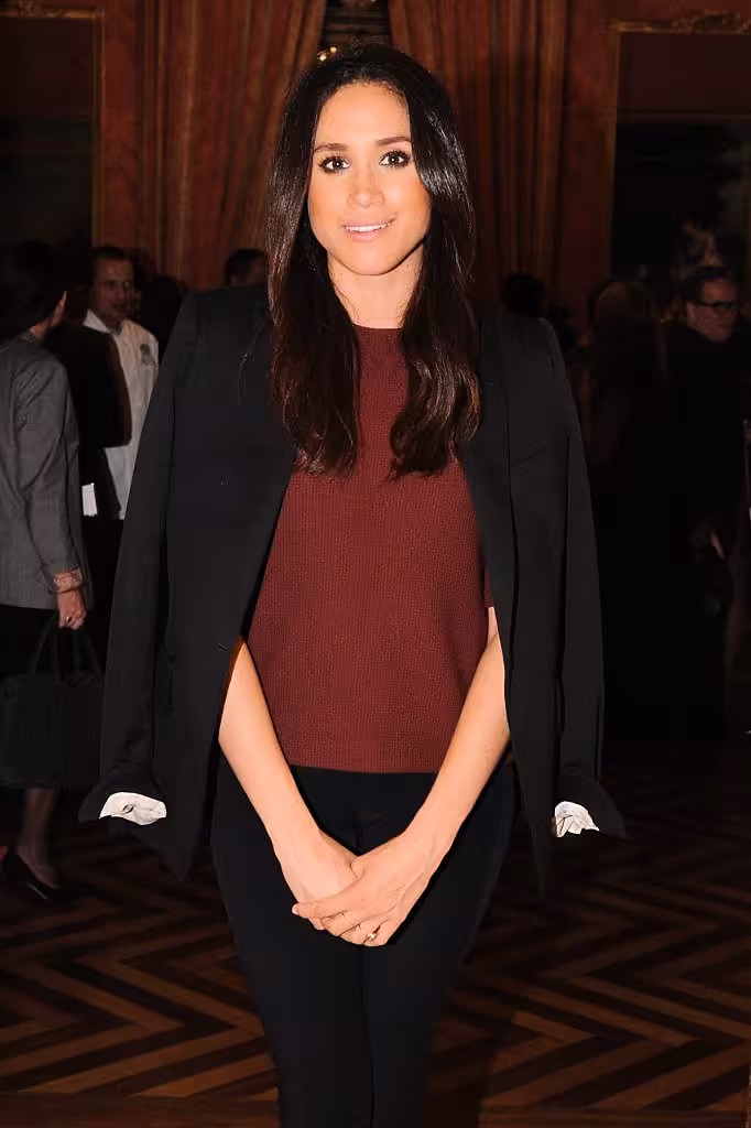Meghan Markle attends RELAIS &amp; CHATEAUX 60th Anniversary Guest Chef Dinner Launch at Consulate General of France on October 1, 2014 in New York City.  (Photo by Bryan Bedder/Getty Images for Relais &amp; Chateaux)